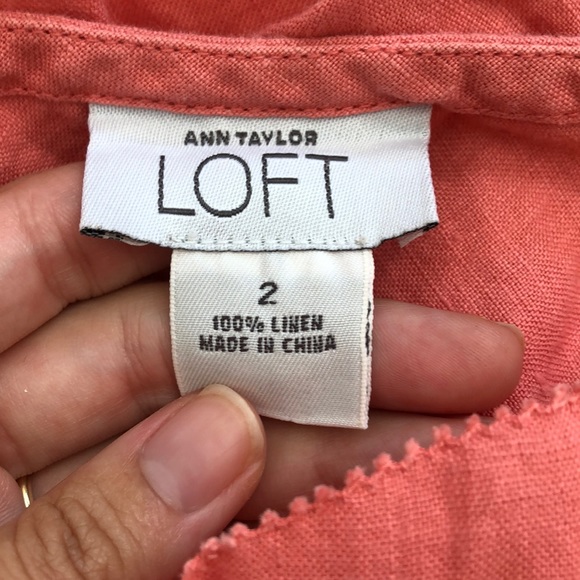 Ann Taylor Loft Coral Tank Top - Picture 3 of 3